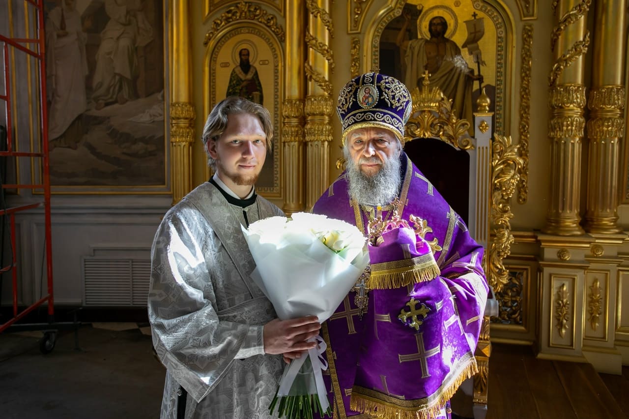 Диаконская хиротония студента Саранской духовной семинарии Даниила Храпова